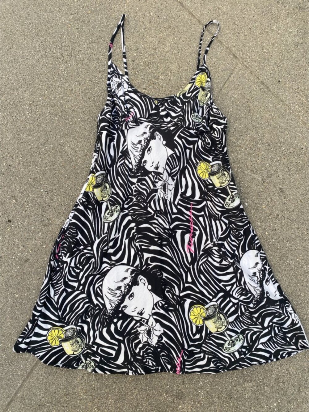 Fiorucci Milano Party Animal Classic Slip Mini Dress